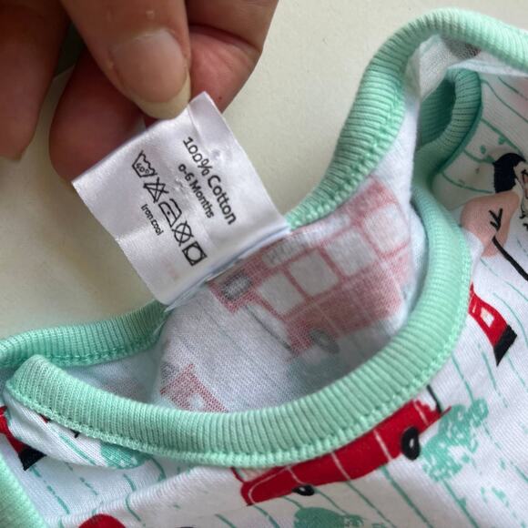 Little Red Bus London Baby Romper  0-6M New Novelty Travel  Long Sleeve British - Picture 8 of 12